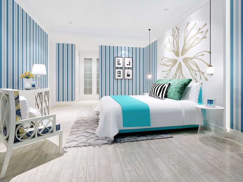 卧室用蓝色墙纸好吗？适合卧室的墙纸颜色大全