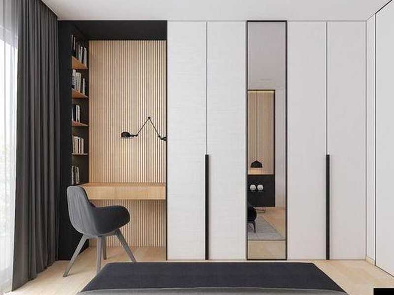 书柜加衣柜设计设计，小卧室轻松多出一个办公区