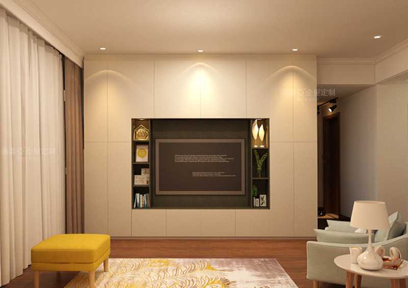 最实用的电视柜布局方式，整墙设计超能装！