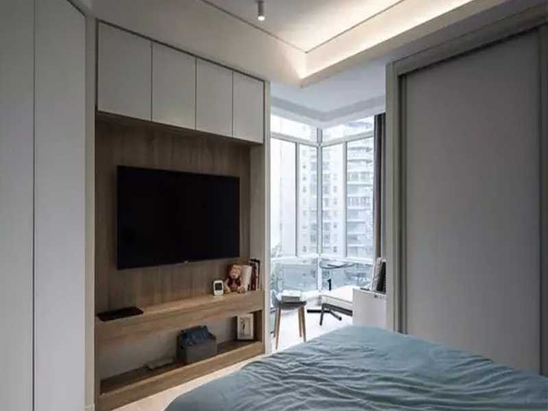 卧室电视及衣柜组合设计，完美空间扩容术！