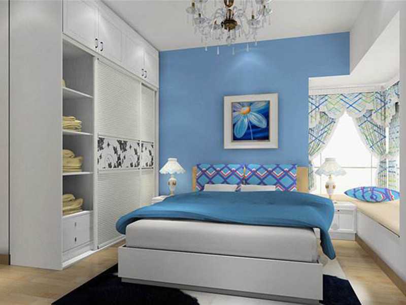 天蓝色卧室装饰搭配方案，直接照搬都可以！