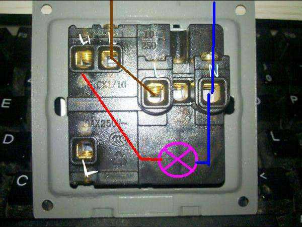 五孔插座带开关接线图_五孔插座怎么接线
