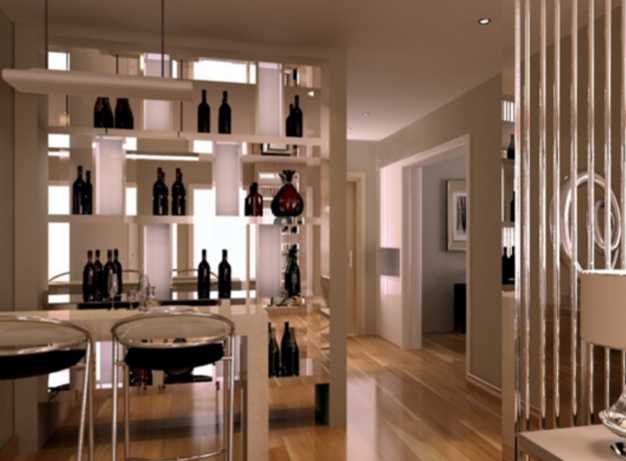 客厅装饰酒柜效果图，客厅装饰酒柜什么材质好？
