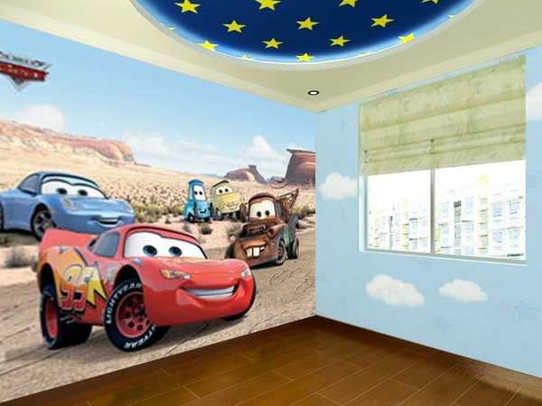 儿童房手绘墙效果图_儿童房手绘墙材料如何选择