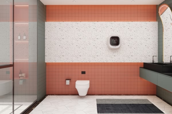 卫生间墙砖效果图,9款经典卫生间瓷砖效果图